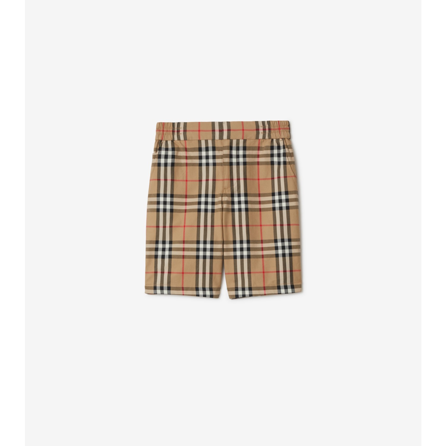 Check Cotton Shorts in Archive beige | Burberry® Official
