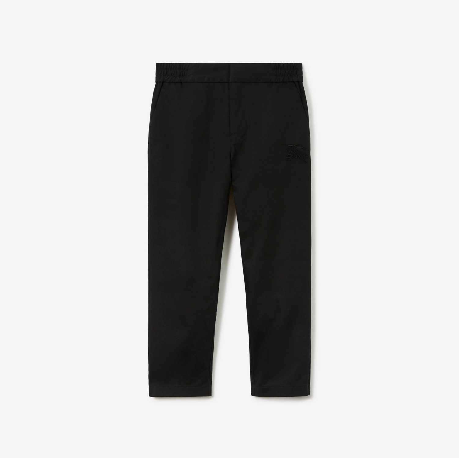 Pantalones chinos en algodón con EKD (Negro) | Burberry® oficial