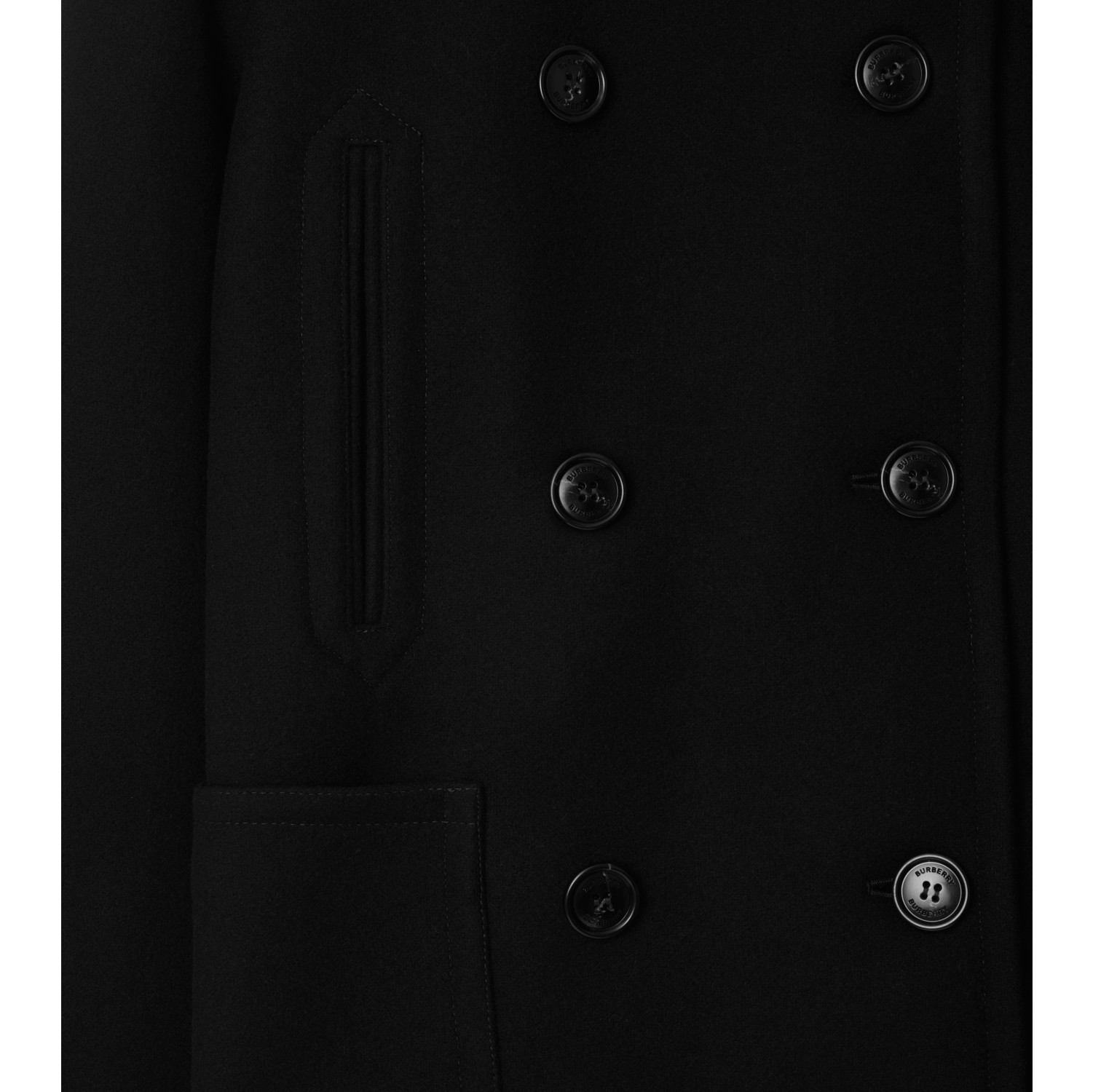 Peacoat aus Wolle und Nylon