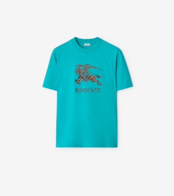 EKD Ombré Cotton T-shirt in Atom blue - Men | Burberry® Official