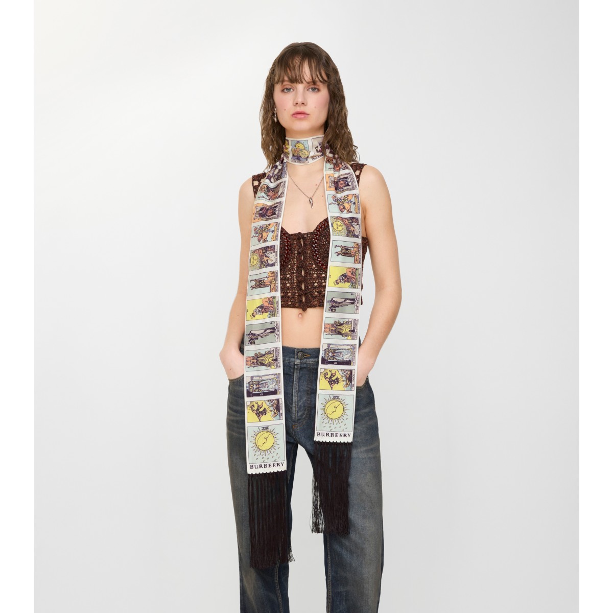  Printed Skinny Tarot Scarf