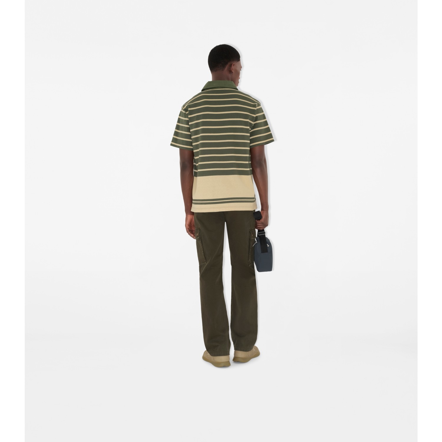 Striped Cotton Polo Shirt