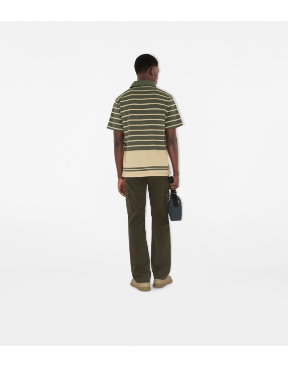 Striped Cotton Polo Shirt