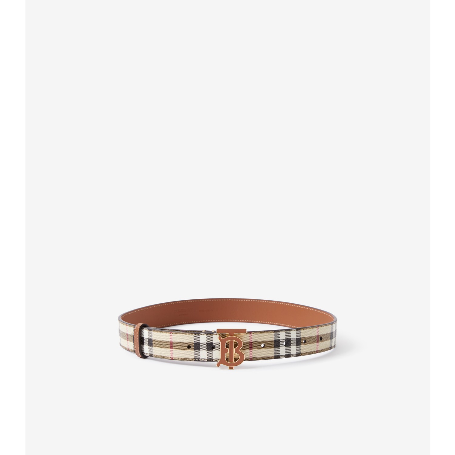 Women's Check Tb Belt by Burberry