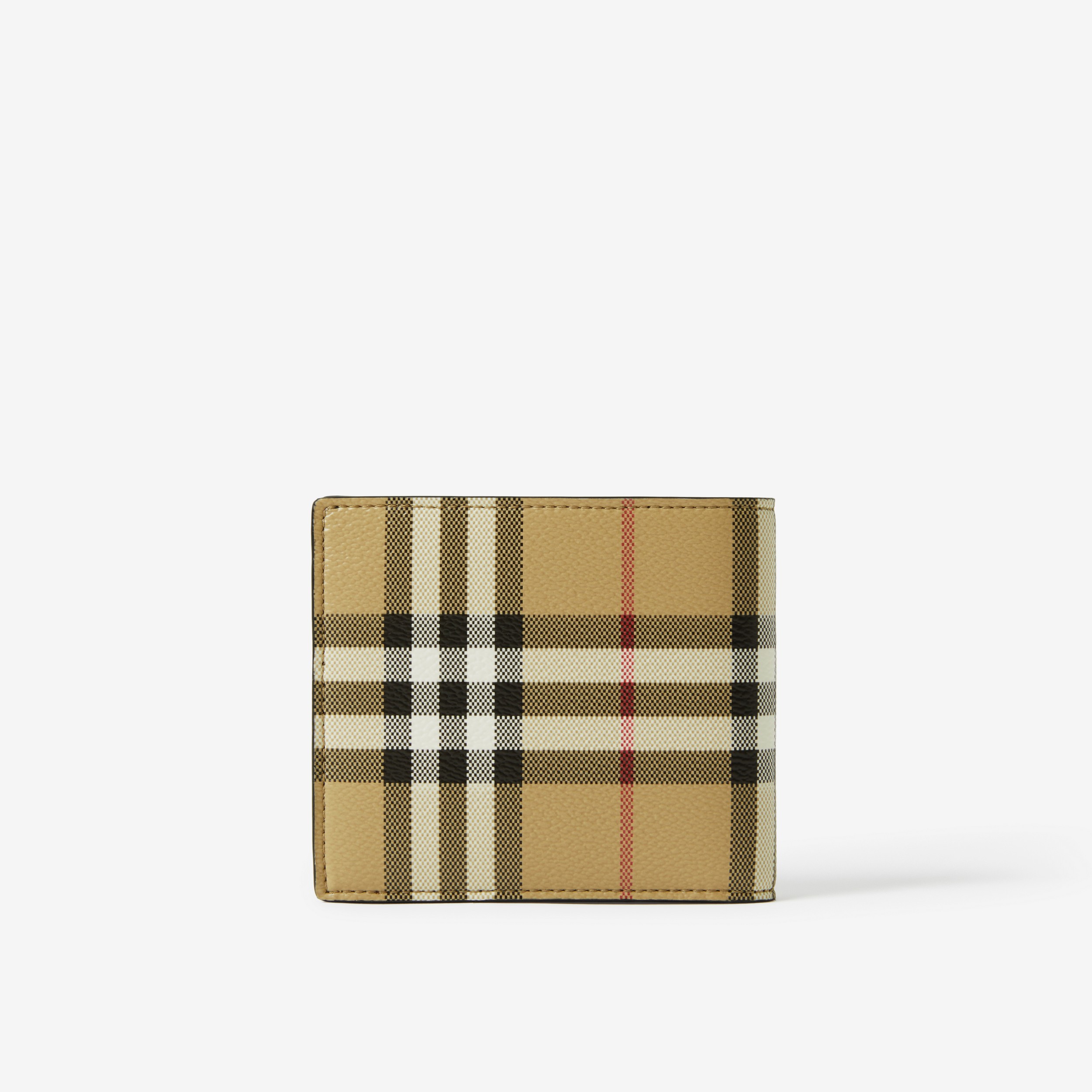 Check Bifold Wallet in Archive Beige - Men | Burberry® Official - 3