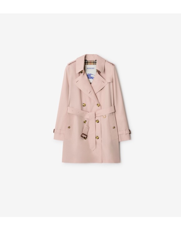 Short Tropical Gabardine Kensington Trench Coat