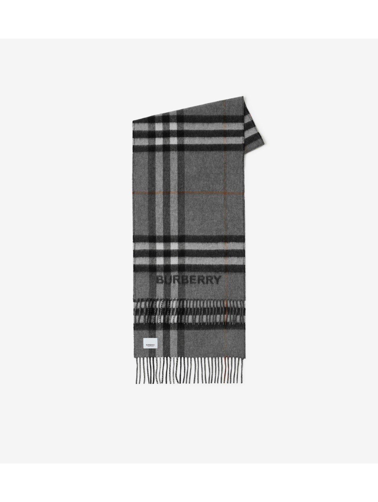 Gray store burberry scarf