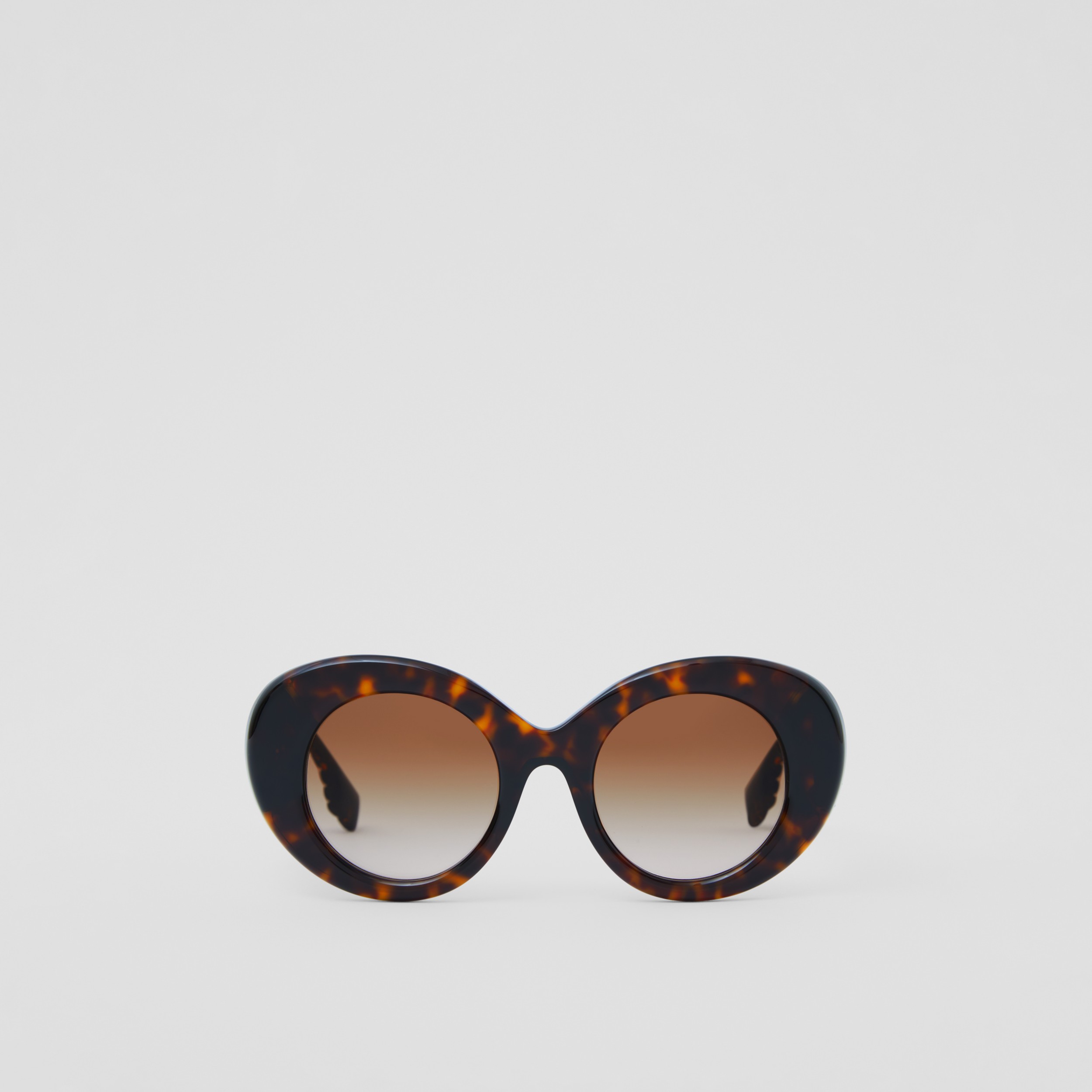 Gafas de sol Lola con montura redonda y Oscuro/marrón) - Mujer | Burberry® oficial