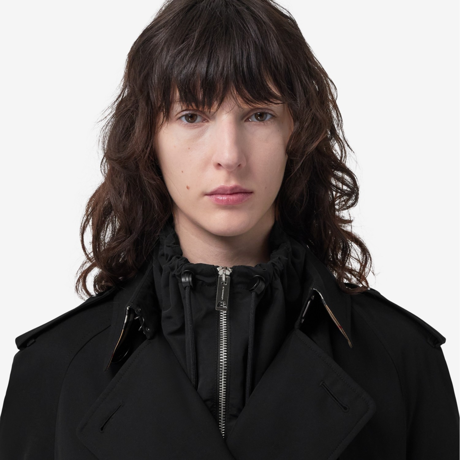 Burberry trench clearance coat with zipper