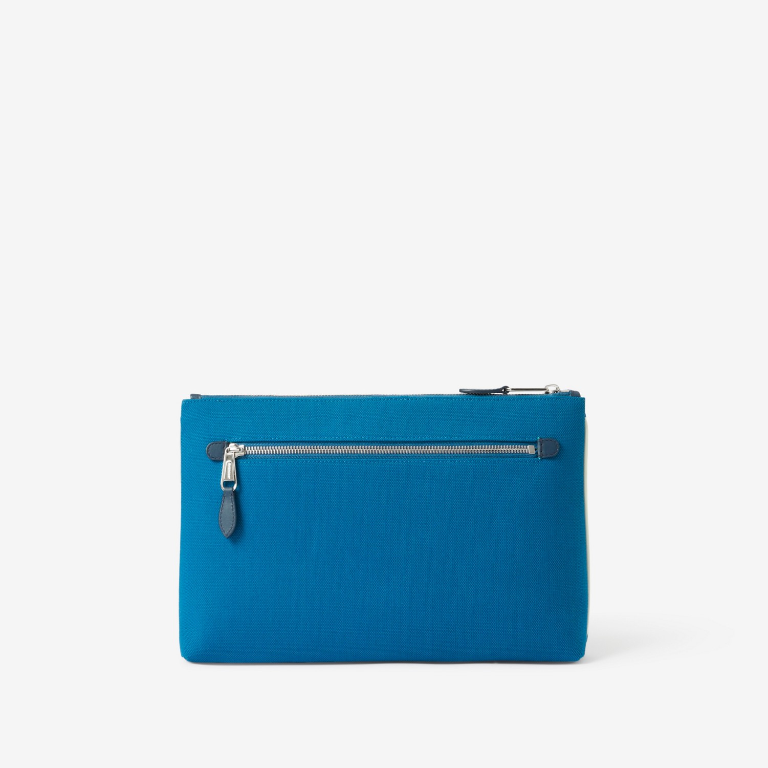 Bolsa pouch com zíper e estampa Horseferry (Azul Ameixa) - Homens | Burberry® oficial
