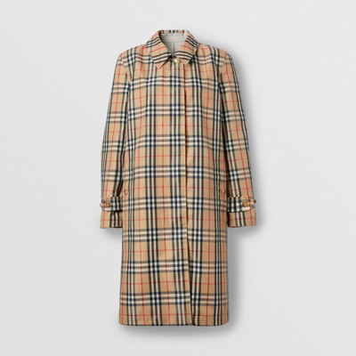 burberry checked coat