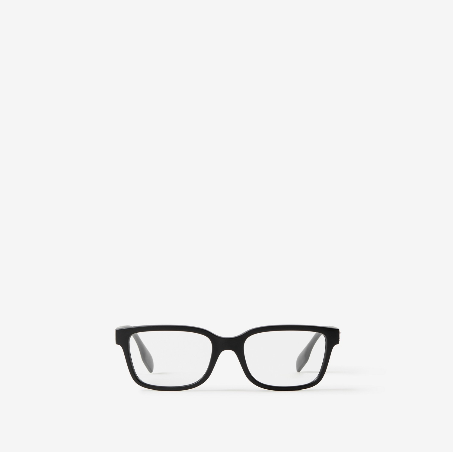 Óculos de grau com armação quadrada (Preto Fosco) - Homens | Burberry® oficial