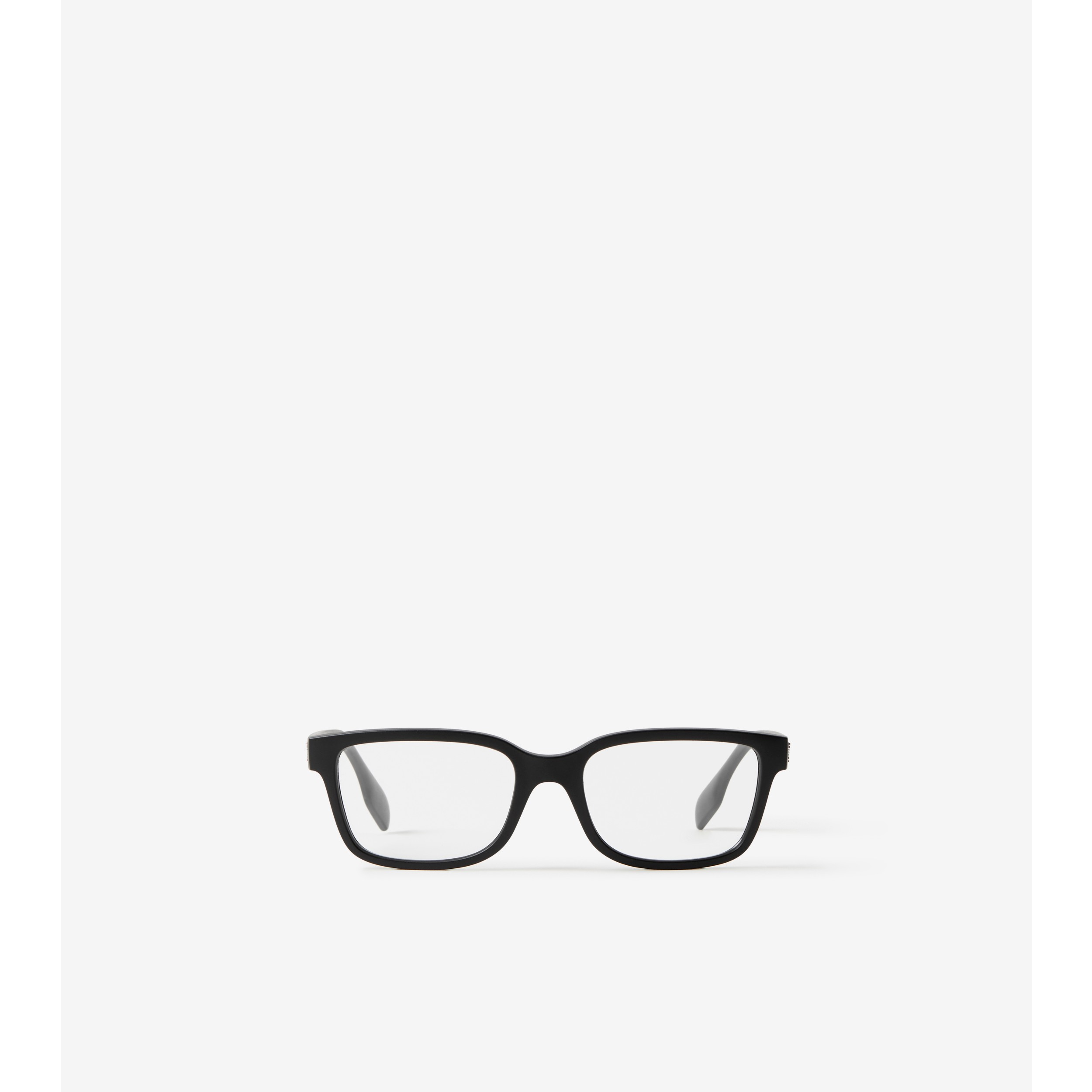 Square Optical Frames in Matte Black Men Burberry Official