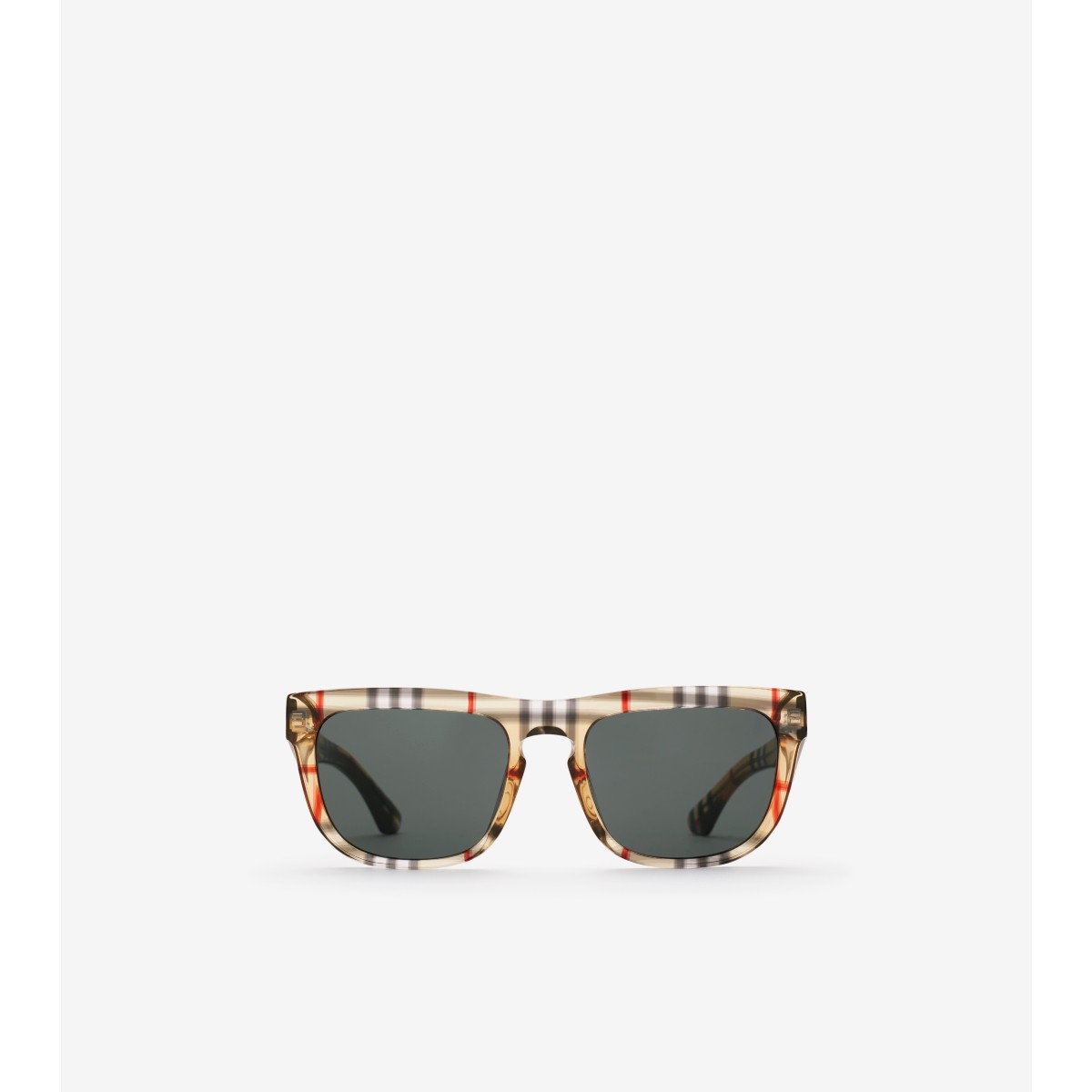 Burberry Check Square Sunglasses In Neutral