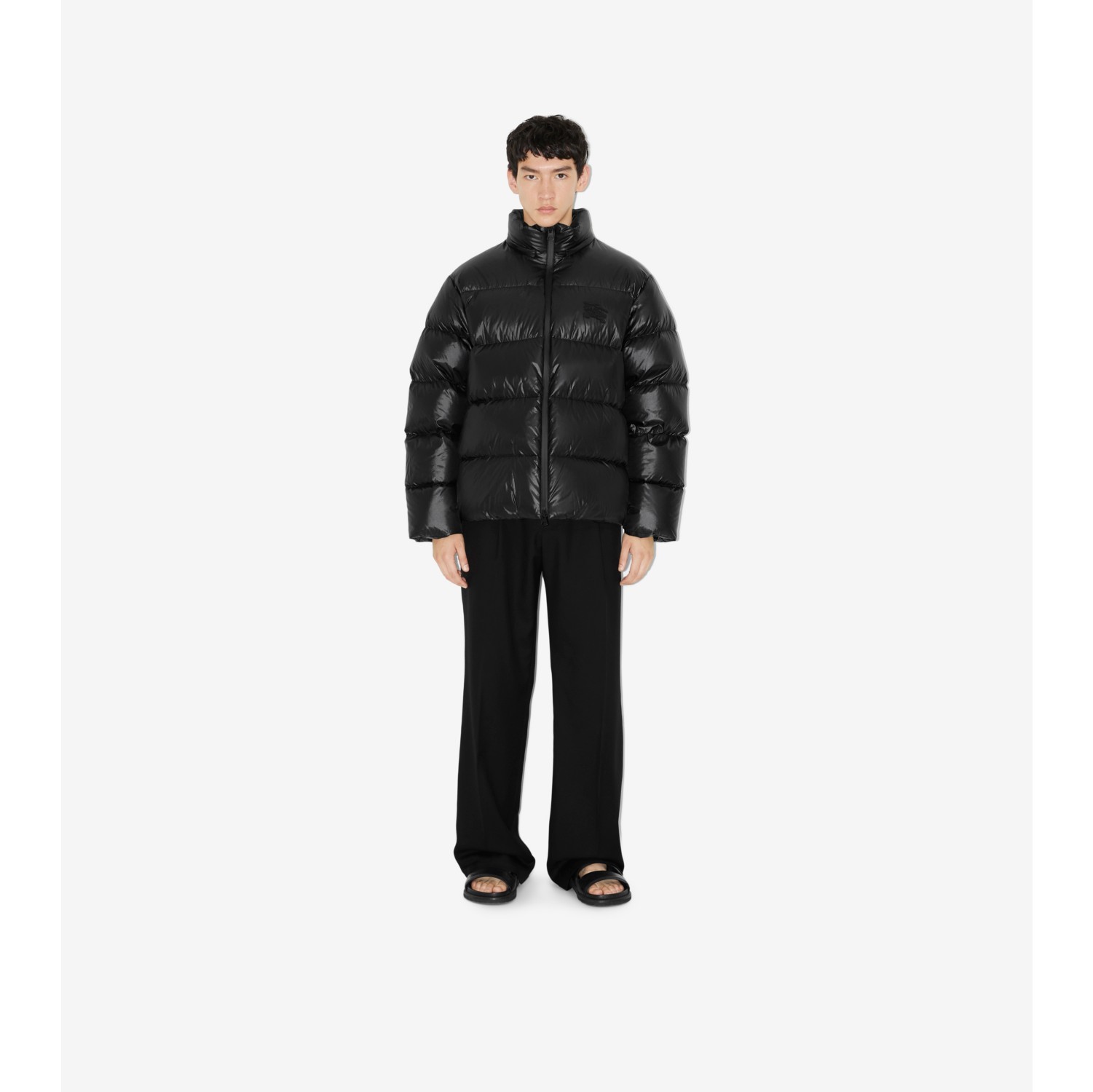 Nylon Puffer Jacket in Black - Men | Burberry® Official