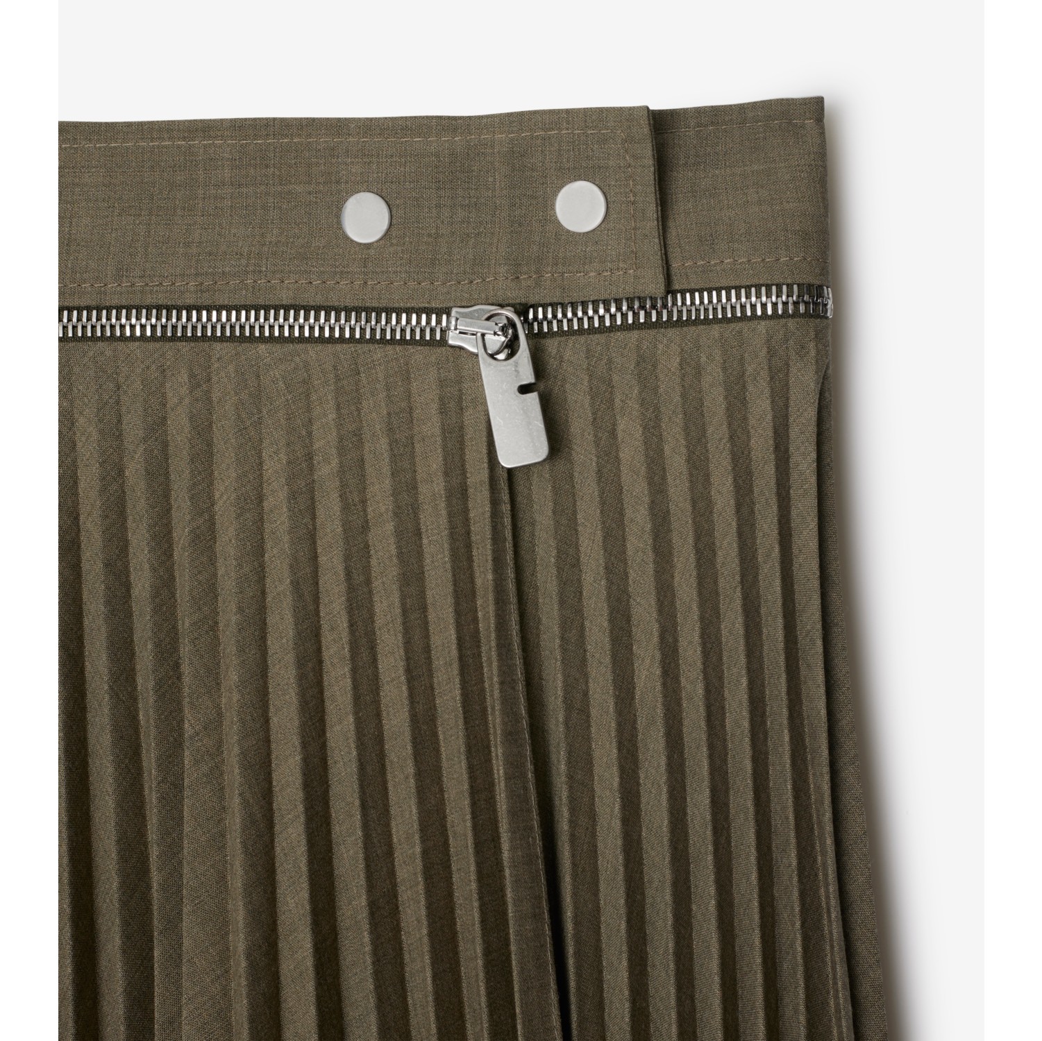 Pleated Wool Skirt