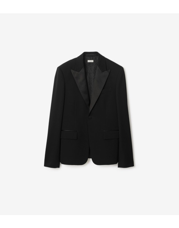 Grain de Poudre Wool Tuxedo Jacket
