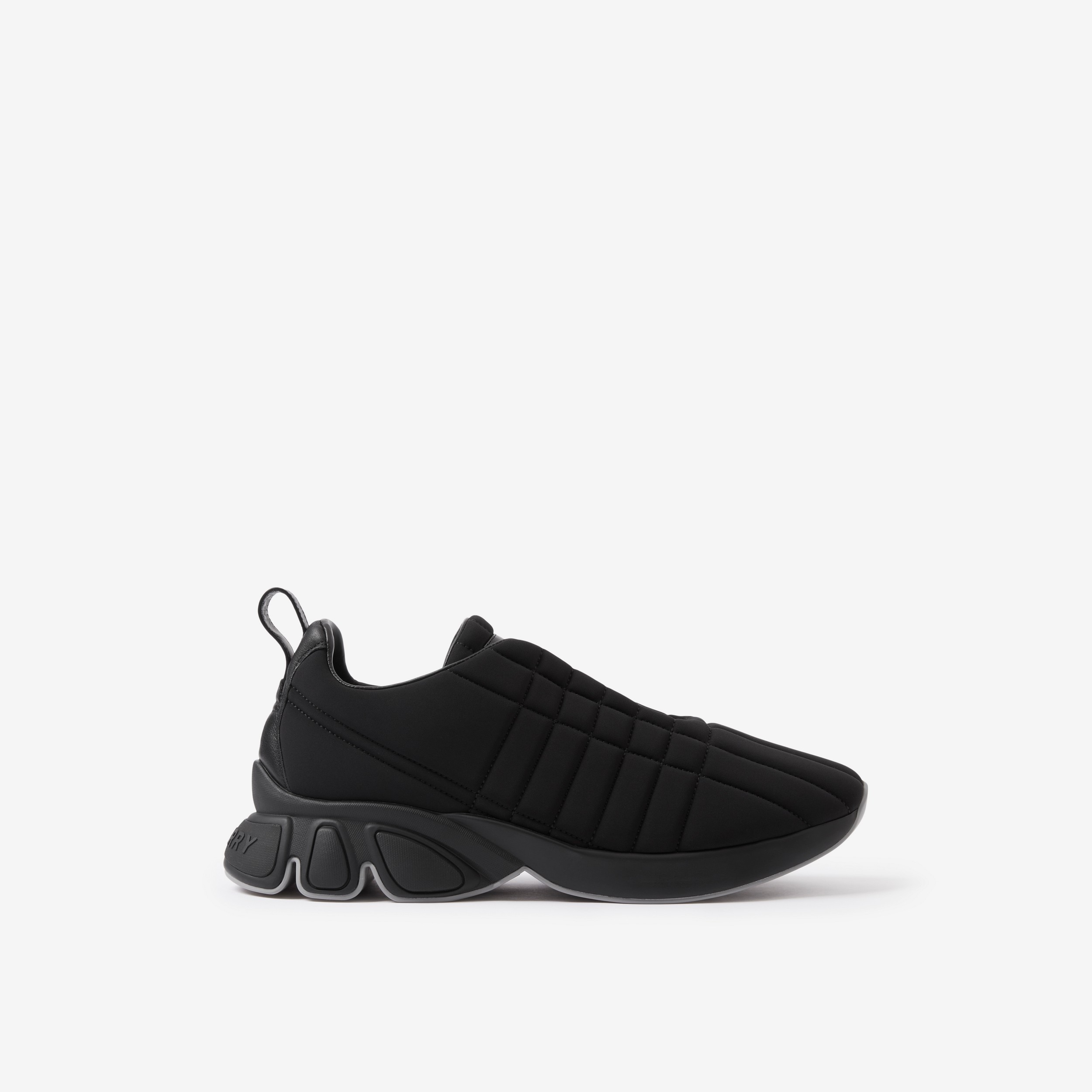 Quilted Neoprene Classic Sneakers in Black - Men | Burberry® Official - 1