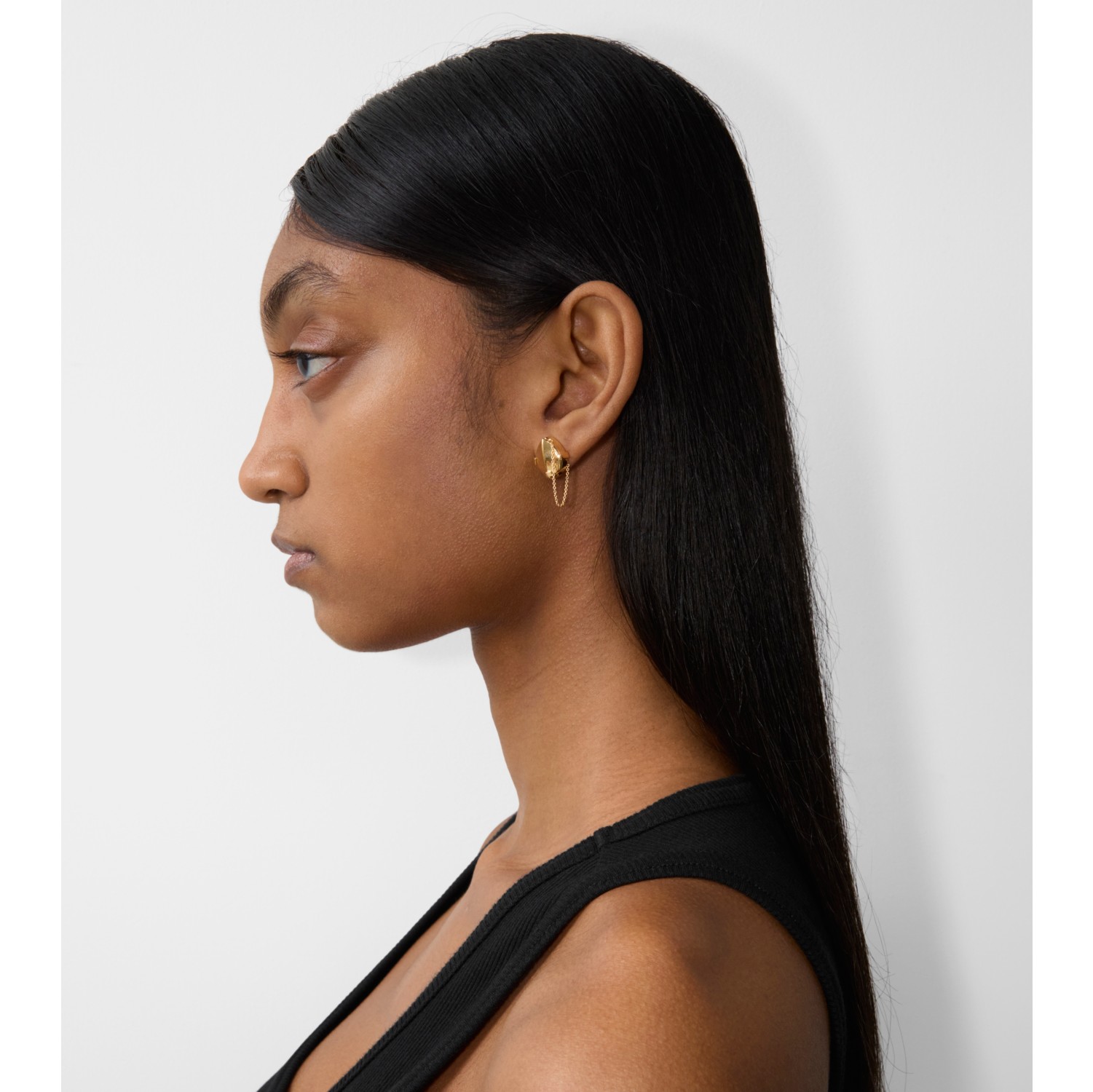 Onyx Shield Pendant Earrings