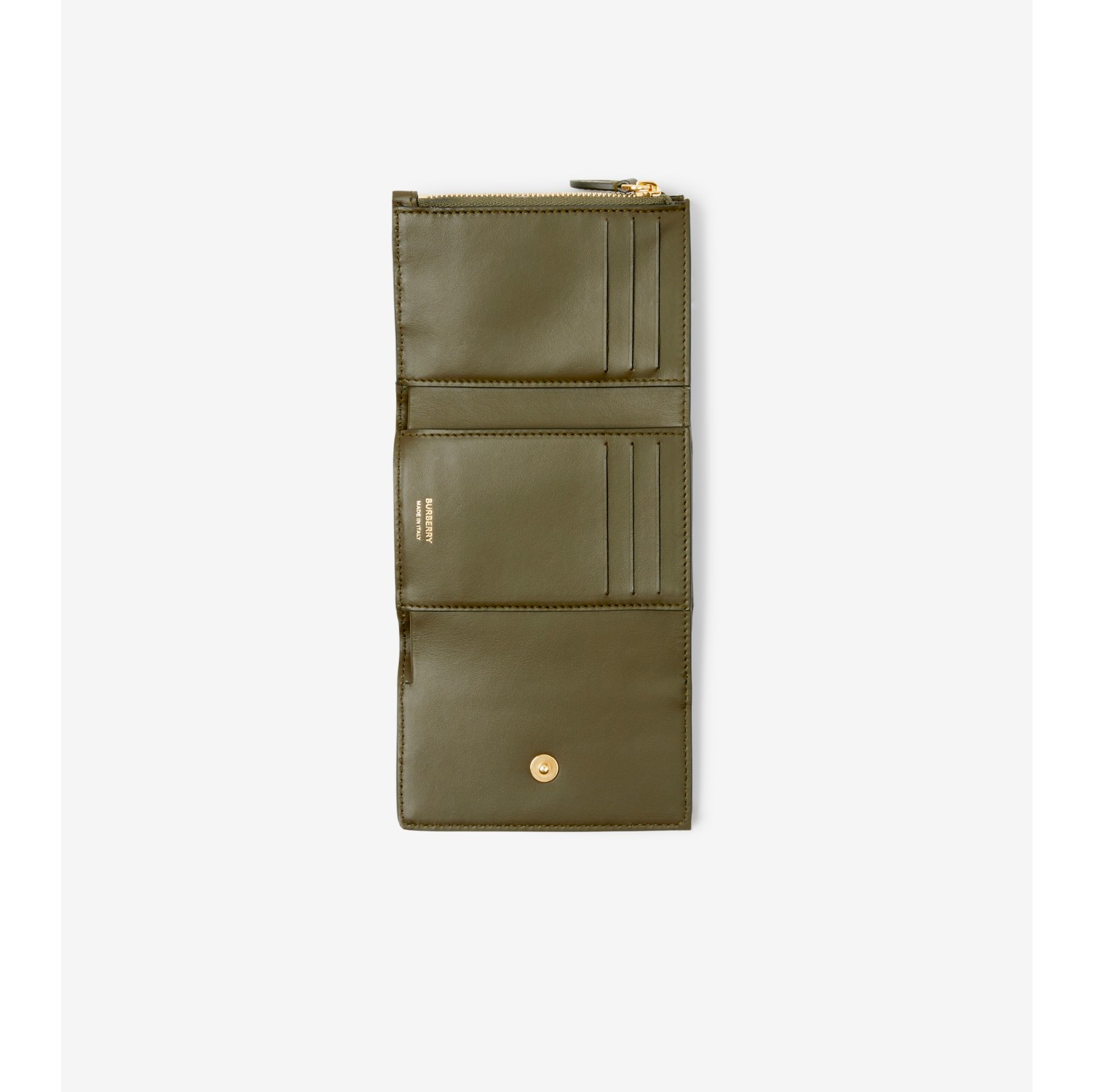 Burberry Fold Over Leather Wallet