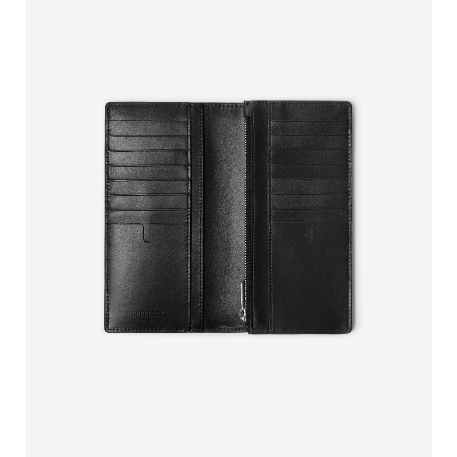 Burberry men's long clearance wallet