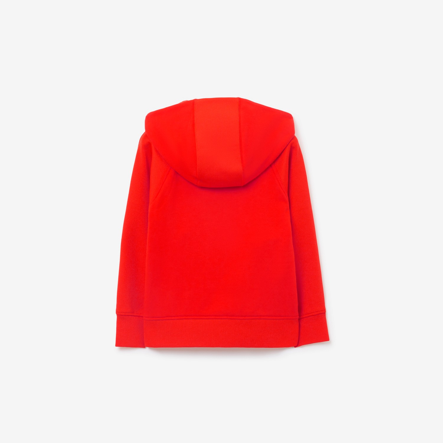 Sudadera en algodón con capucha, cremallera y EKD (Naranja Escarlata) | Burberry® oficial