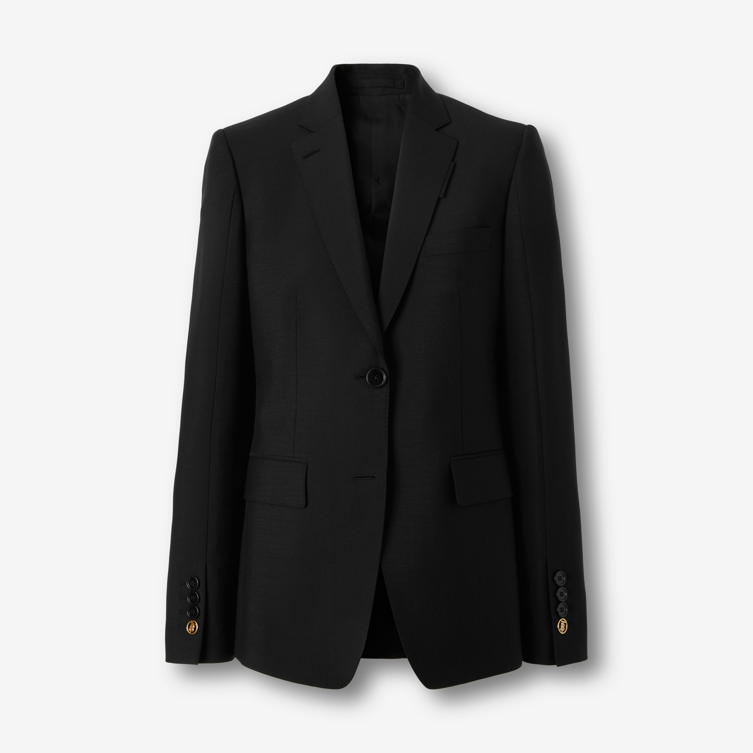 モヘアウール テーラードジャケット (ブラック) - ウィメンズ | Burberry®公式サイト - 1