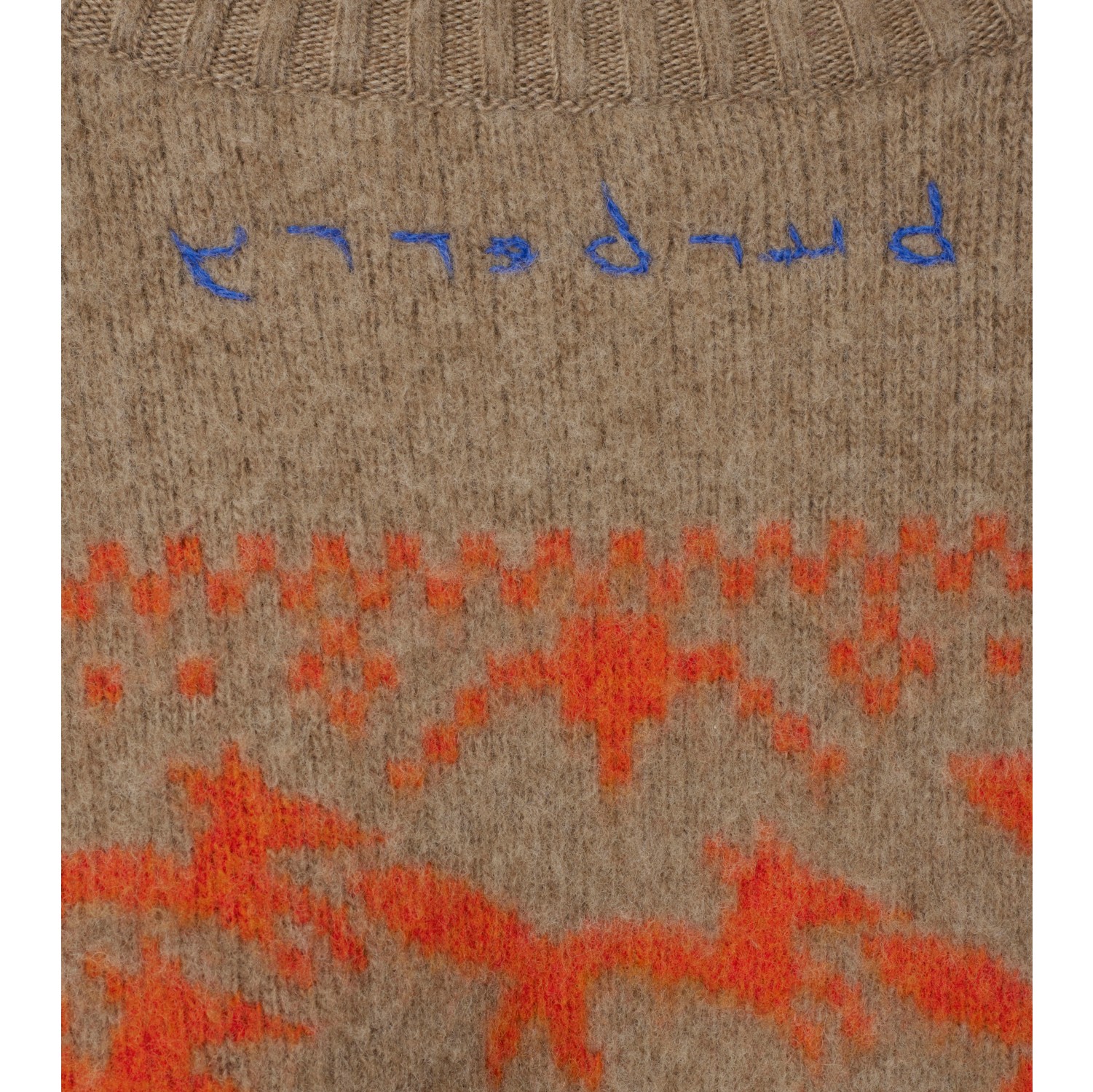 Cropped Fox Wool Sweater