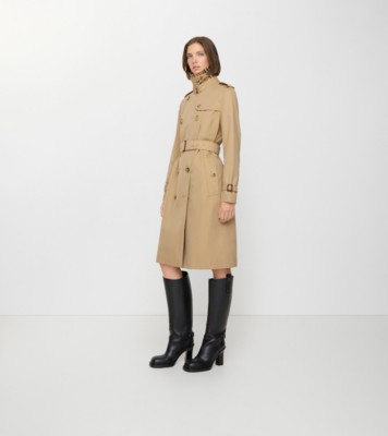 ロング ケンジントン ヘリテージ トレンチコート (ハニーベージュ