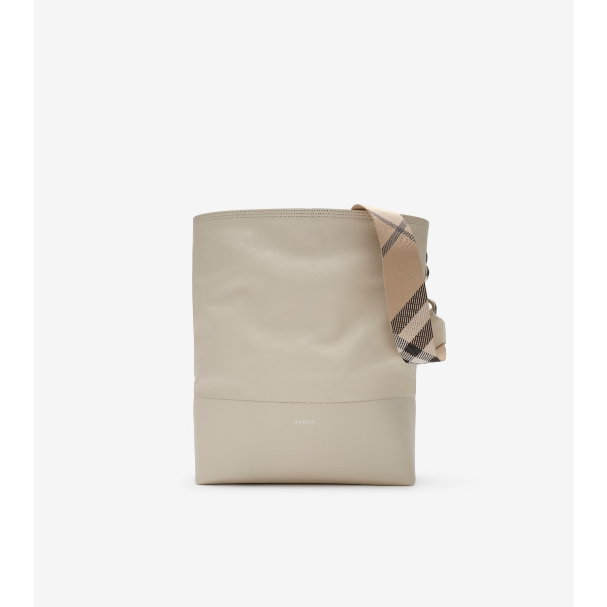  Check Medium B Clip Bucket Bag​