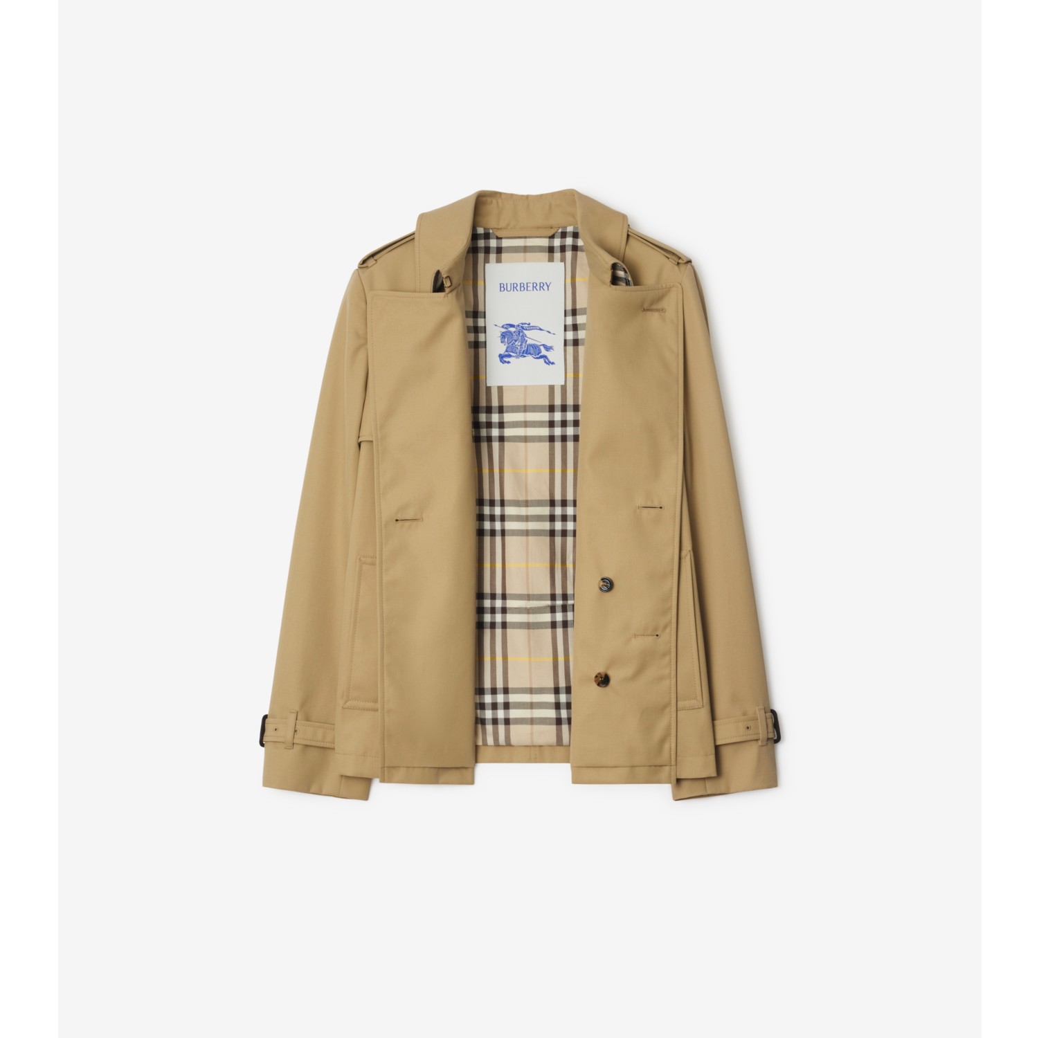 Cotton Blend Trench Jacket