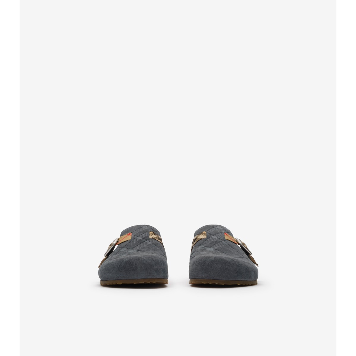  Check Suede Urchin Clogs