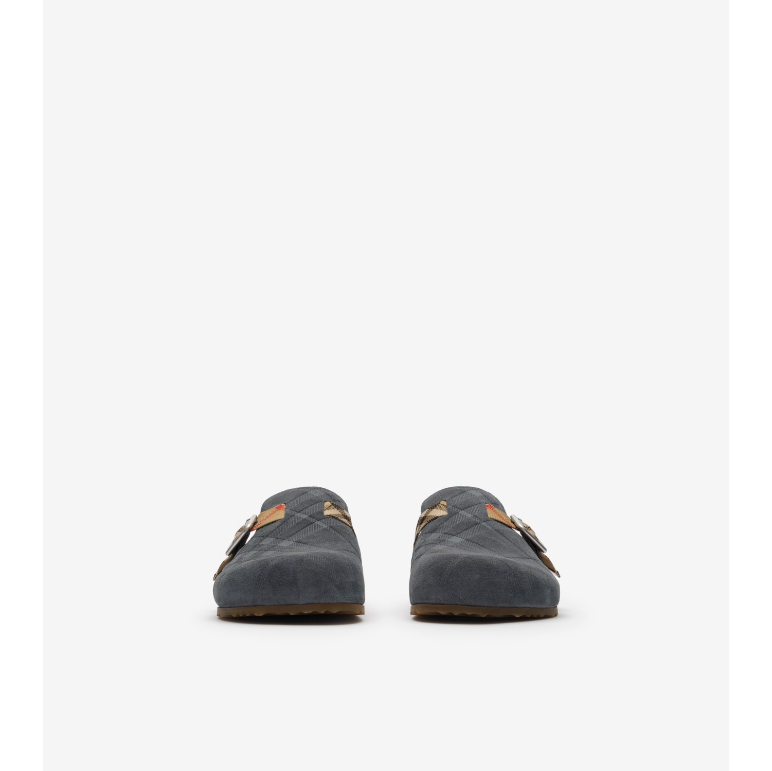 Check Suede Urchin Clogs