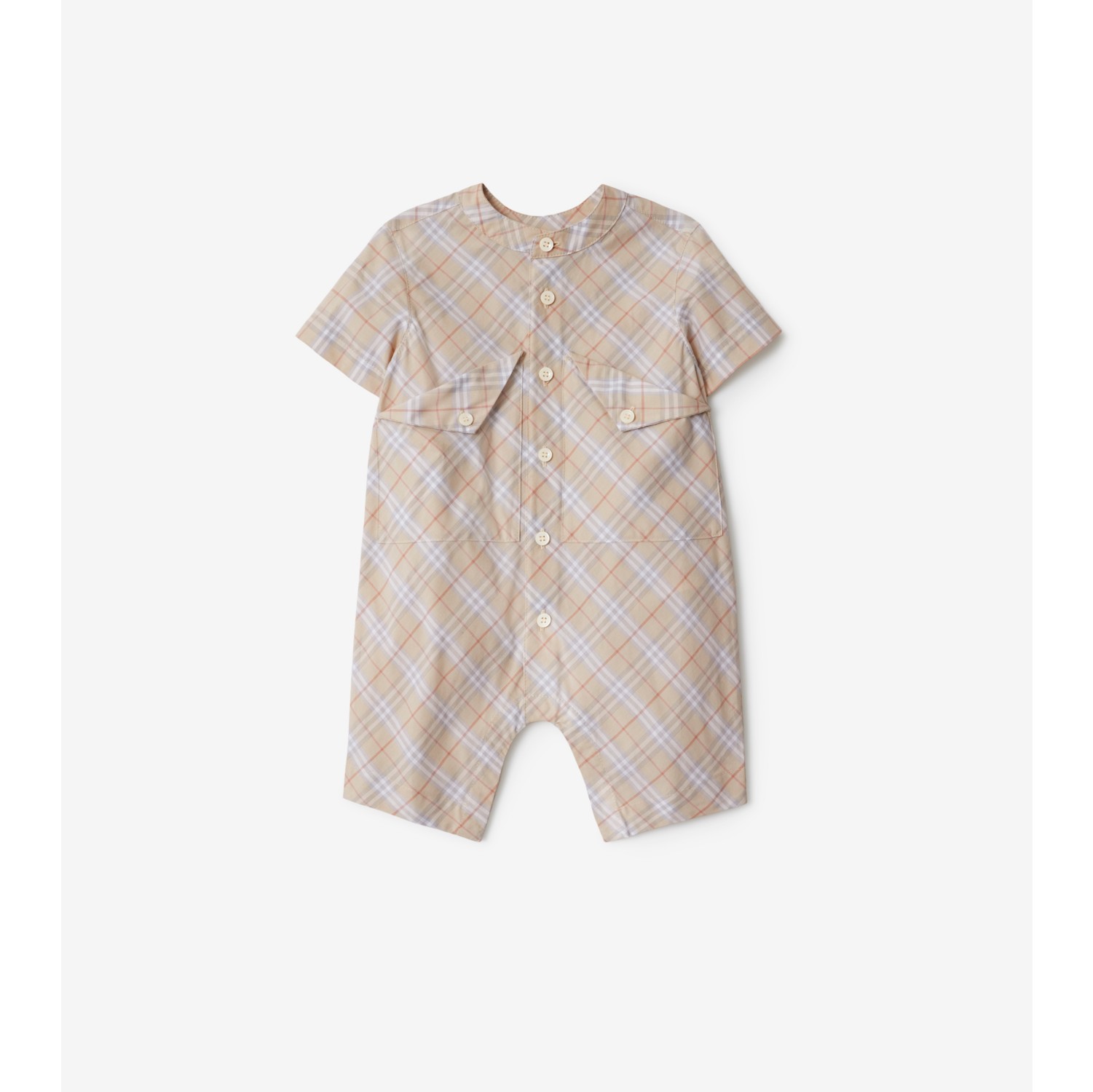 Check Cotton Playsuit