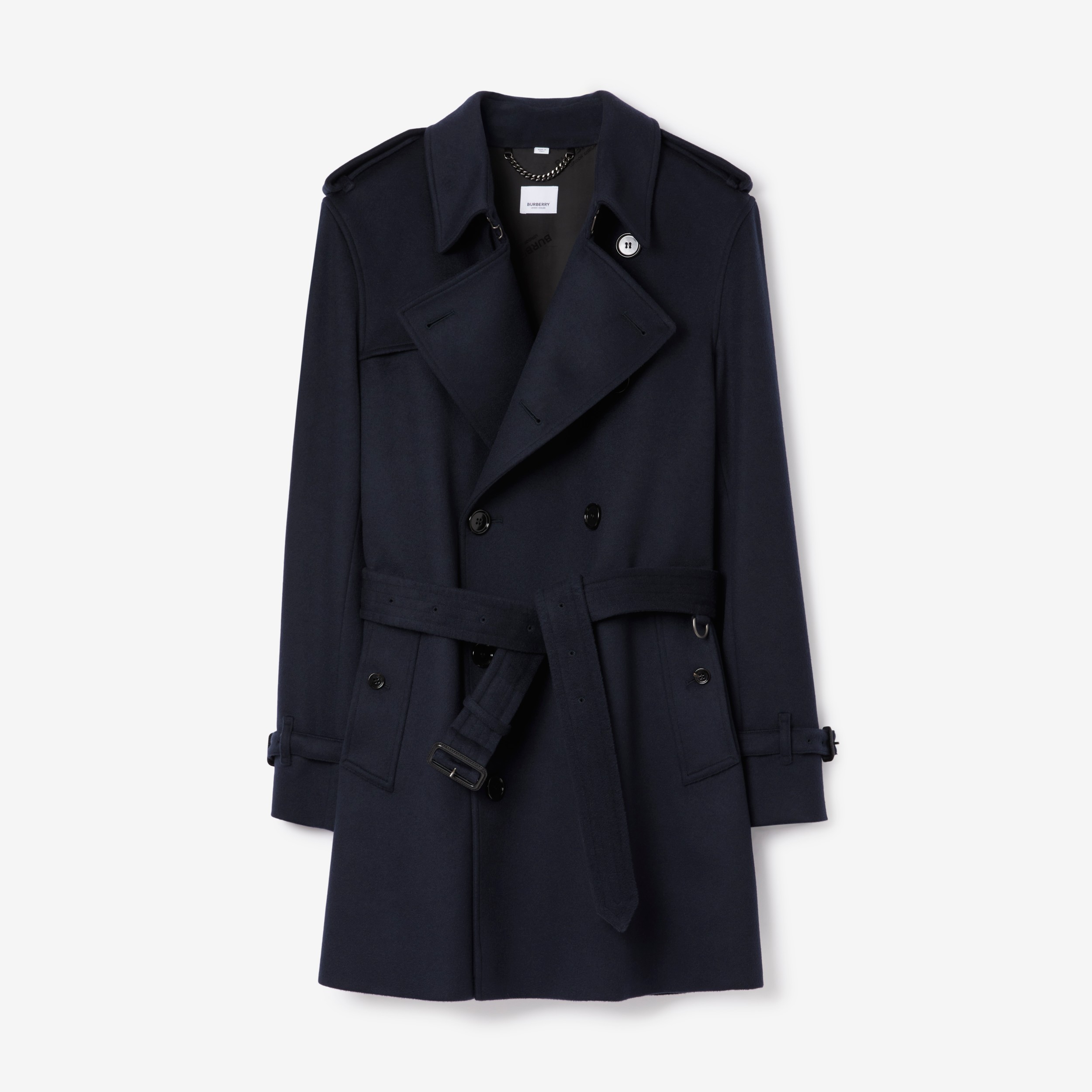 Henfald metallisk Perth Wool Cashmere Wimbledon Trench Coat in Midnight Navy - Men | Burberry®  Official