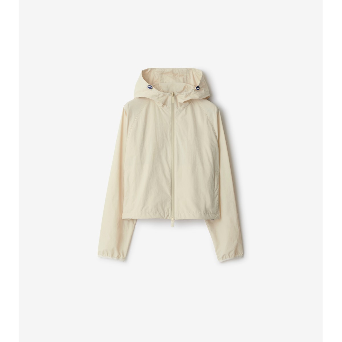 Shop Burberry Cropped Nylon Jacket In Soap