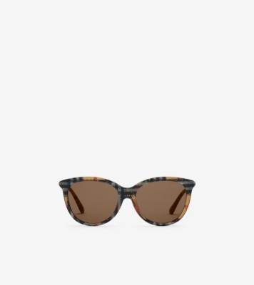 BURBERRY ラウンド型サングラス ブラック/ブラウン BURBERRY サングラス 「BURBERRY/バーバリー」ラウンド BE4289D