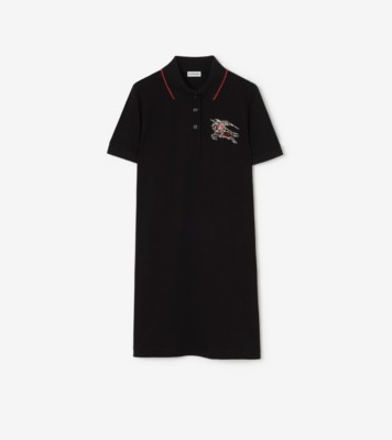 Burberry ハートナイト コットンポロシャツドレス (ブラック) - ウィメンズ | Burberry®公式サイト