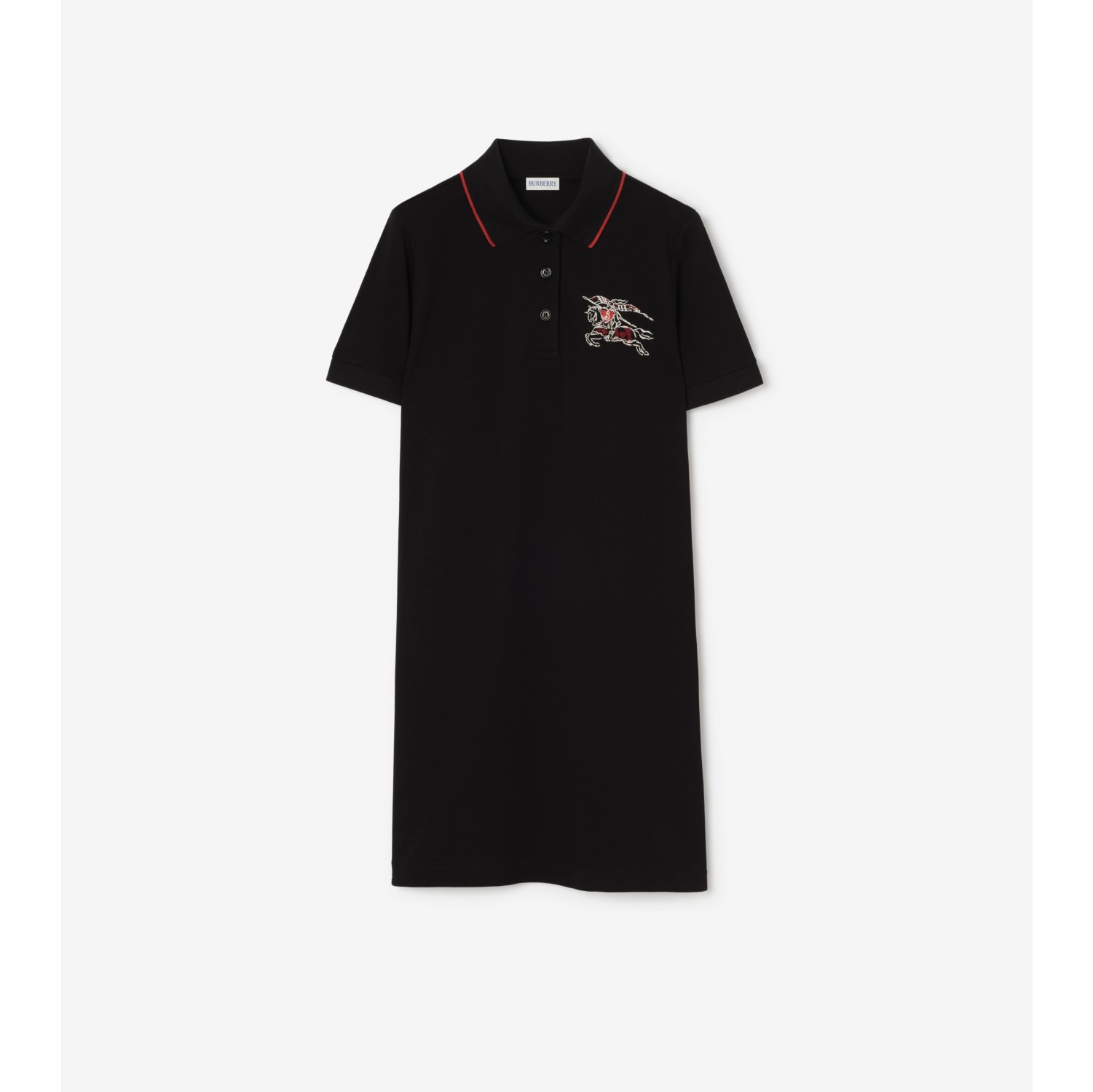 Heart Knight Cotton Polo Shirt Dress