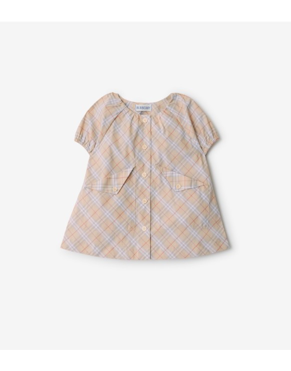 Robe et bloomer en coton Check