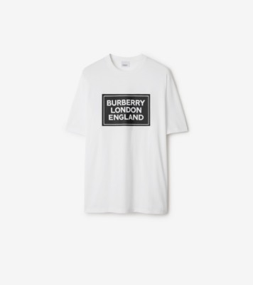 ロゴ コットンTシャツ (ホワイト) - メンズ | Burberry®公式サイト