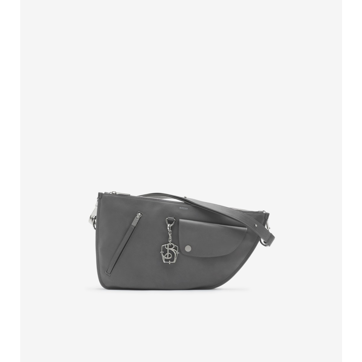 Shop Burberry Shield Twin Bag In Cobble