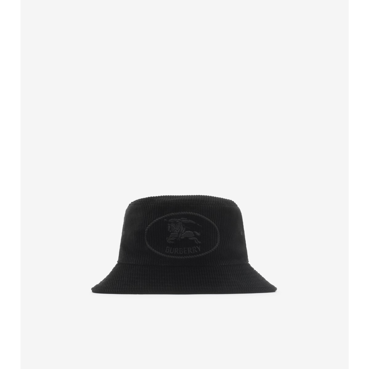  Embroidered Knight Stamp Corduroy Bucket Hat