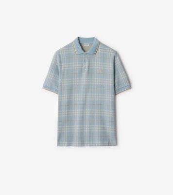 BURBERRY golf チェック柄ポロシャツ ミントグリーン 三越伊勢丹 | burberry/バーバリー通販 | チェックカラー