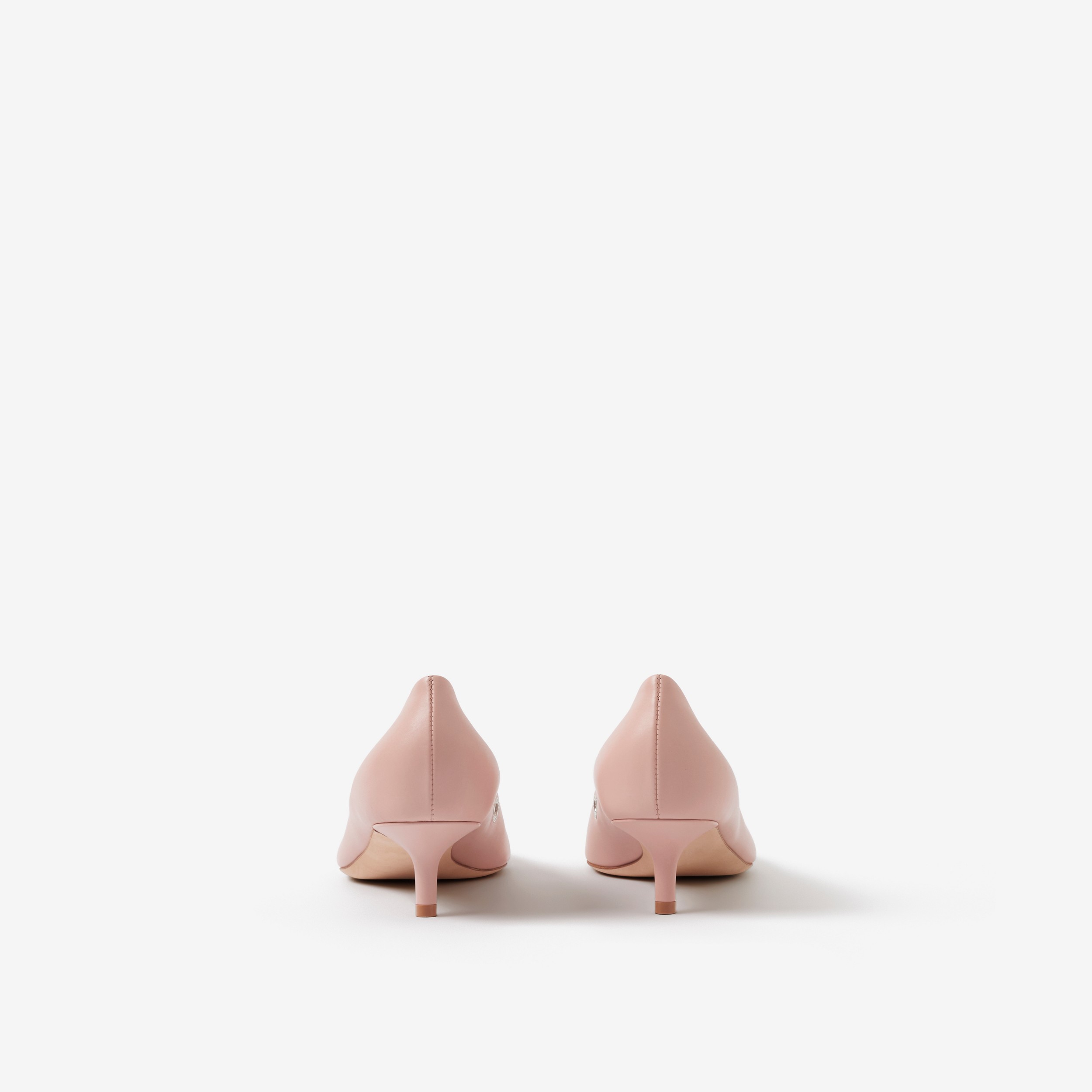 Zapatos de tacón en piel con puntera en pico y arandelas (Rosado Violáceo) - Mujer | Burberry® oficial - 3