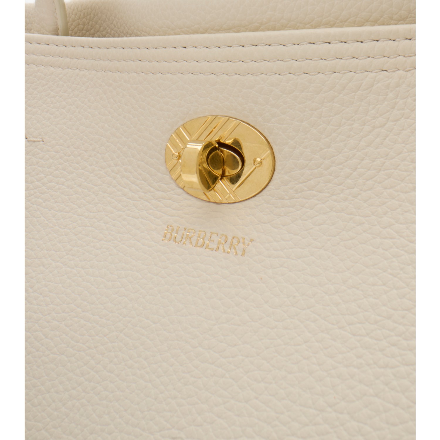 Medium Cotswolds Check Tote in Soap beige - Women, Leather