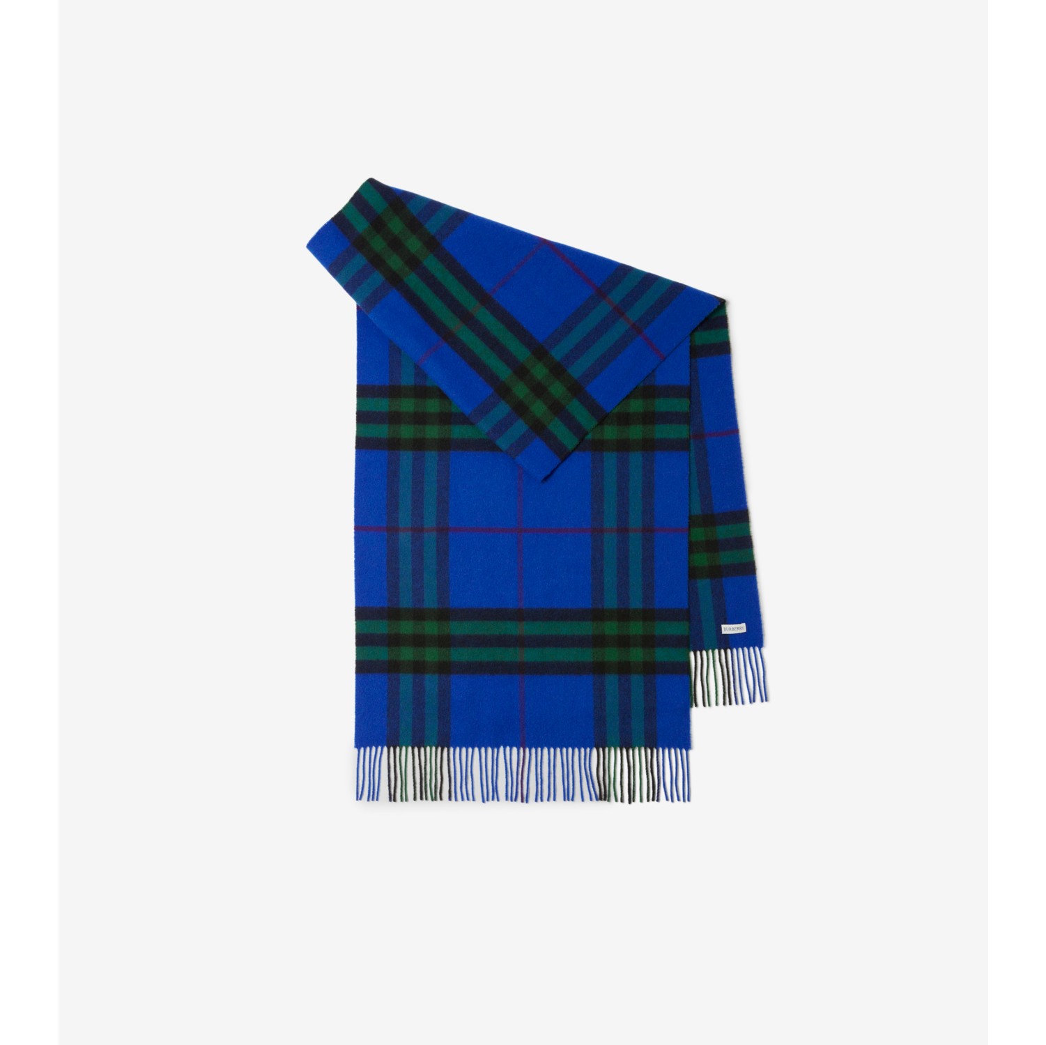 Burberry blue store plaid scarf