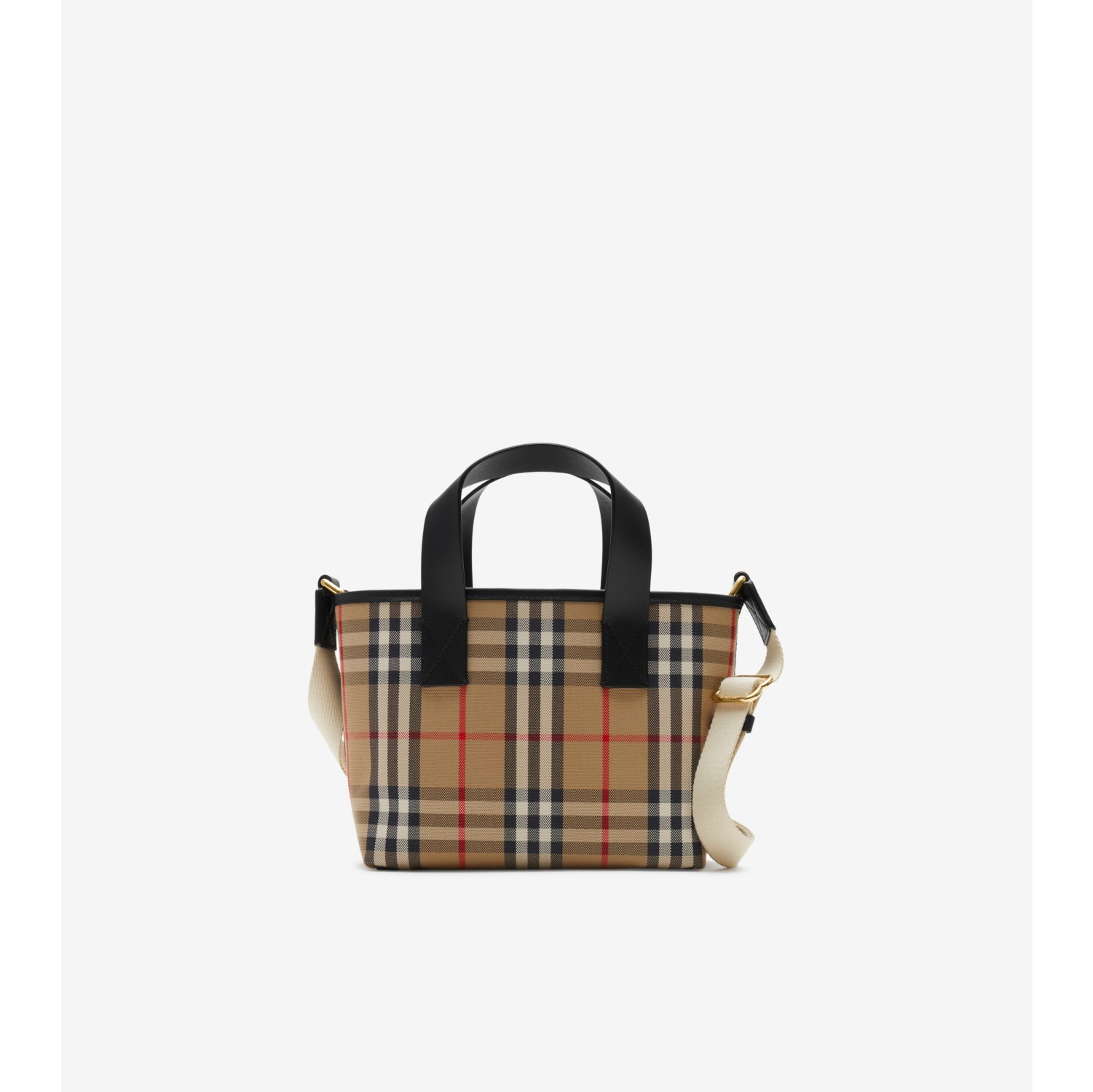 Check Tote in Archive beige Children Burberry Official