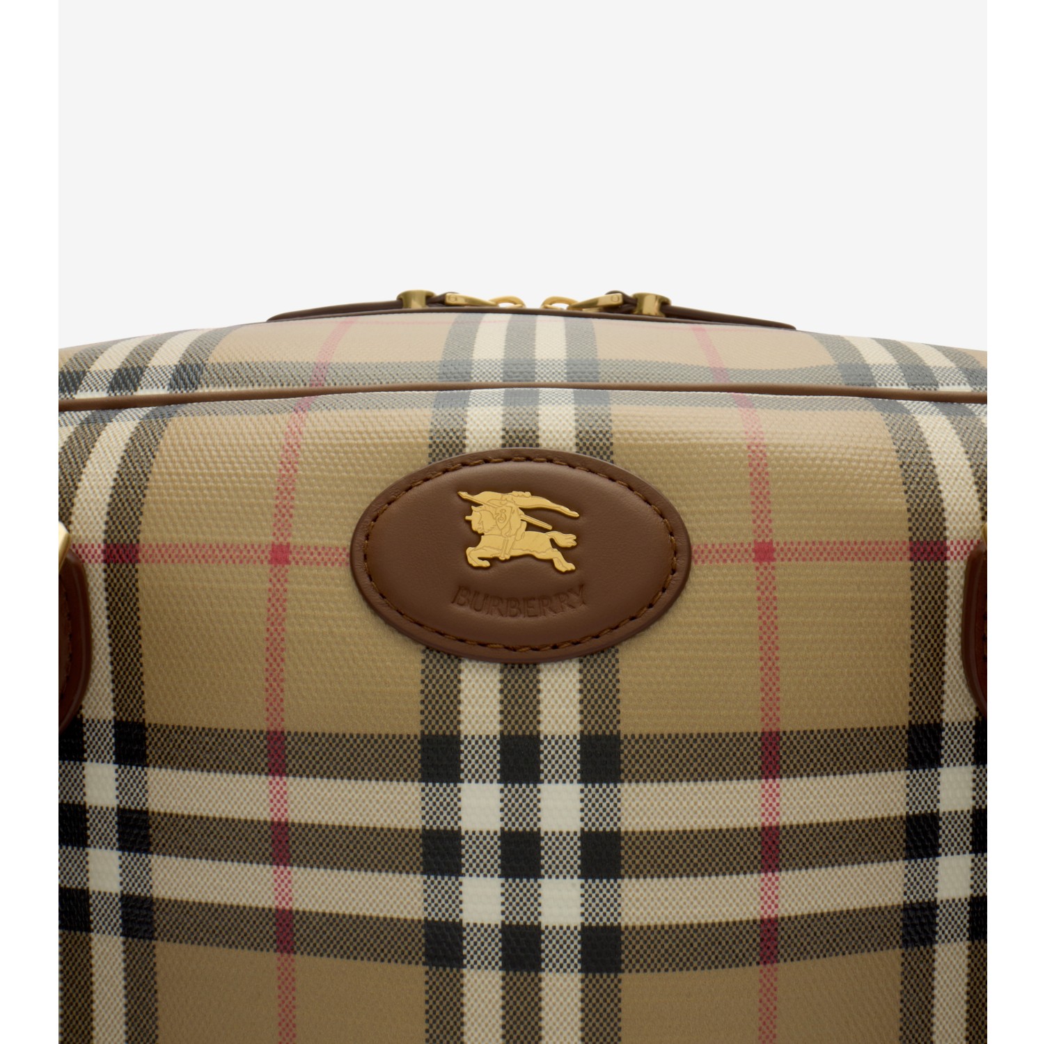 Check Holdall in Archive beige - Men, Cotton | Burberry® Official