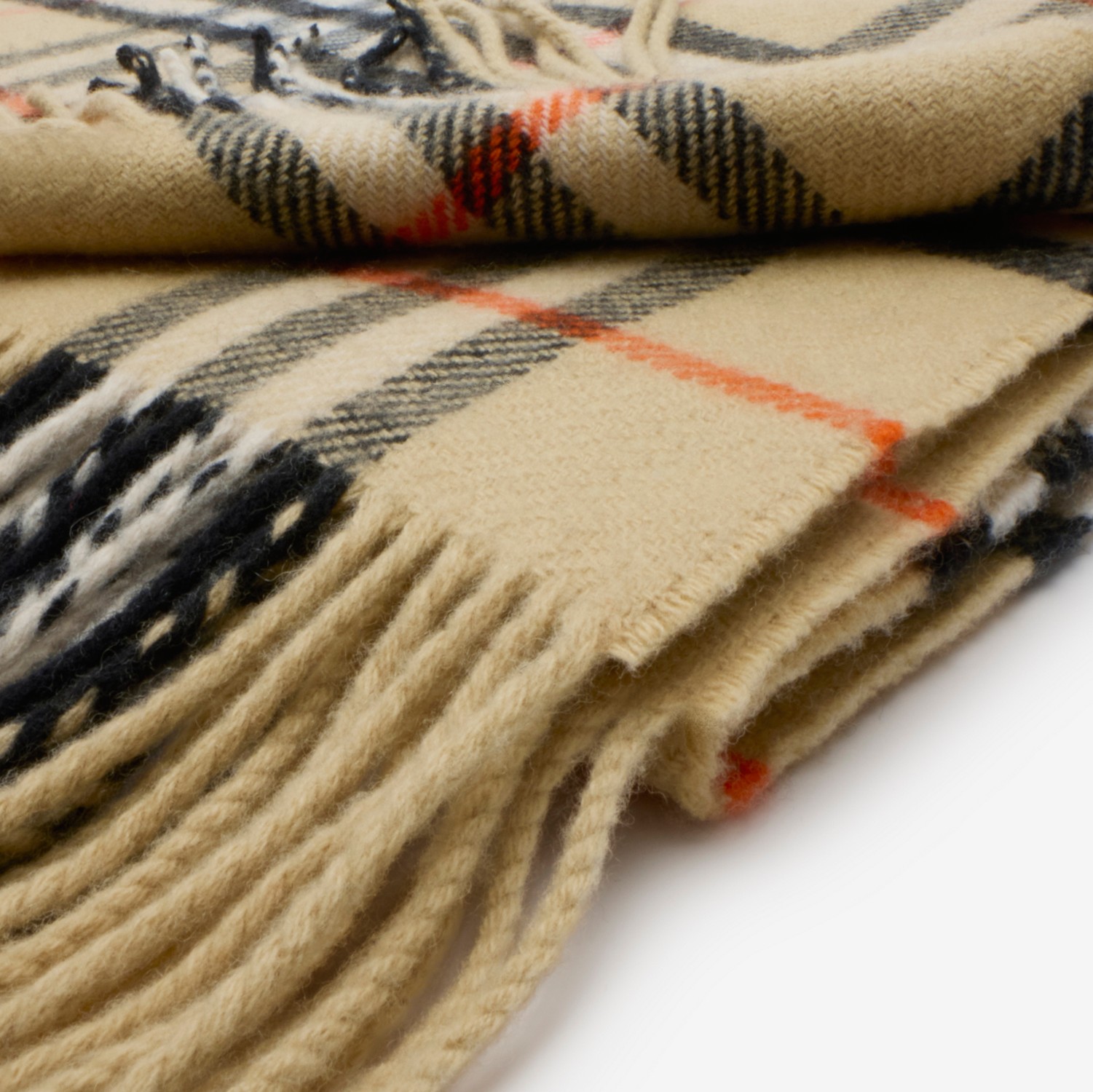 チェック・ウールカシミア・ブランケット (サンド) | Burberry チェック・ウールカシミア・ブランケット (サンド) | Burberry